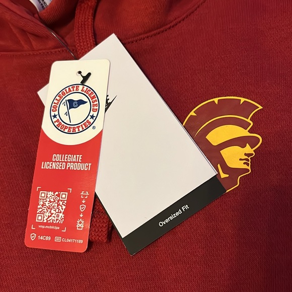 USC Trojans Nike hoodie m womens back and front print NWT $70 - Picture 4 of 10